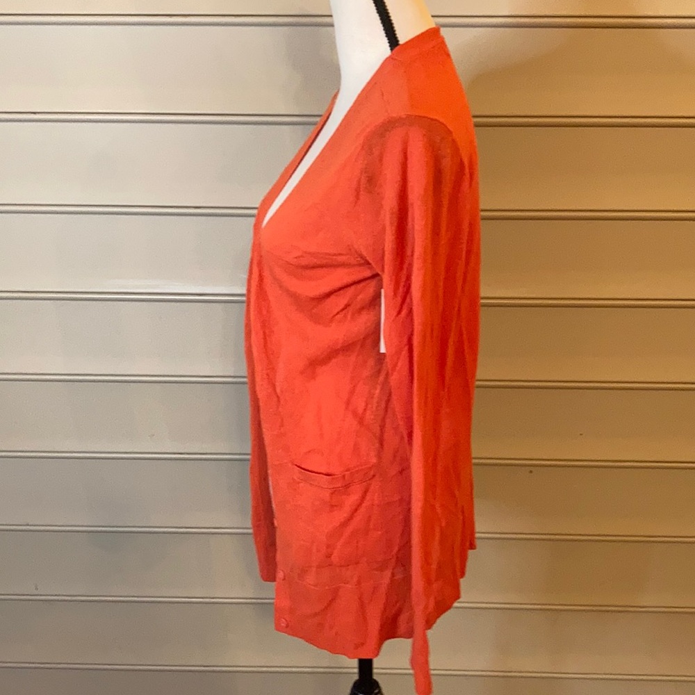 NWT 14th Union Orange Lightweight Button Cardigan - Picture 4 of 8